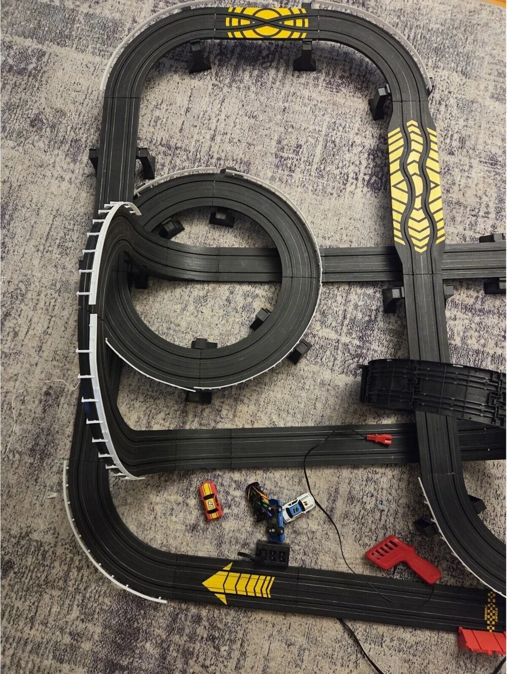 LiTURBO BLASTER  Raceway 32ft OF TRACK- Vintage- Ho Scale Read Description Works
